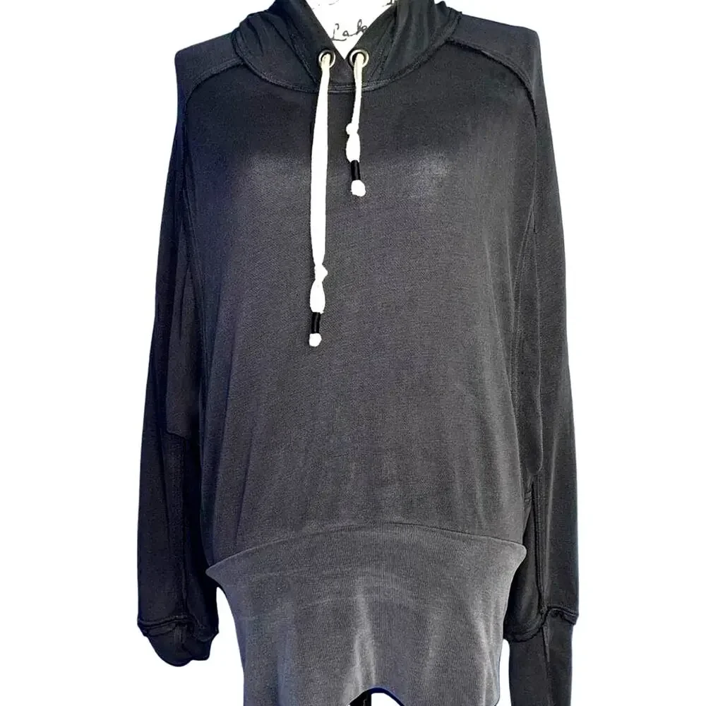 Free People Movement Ready Go dark gray sweatshirt small